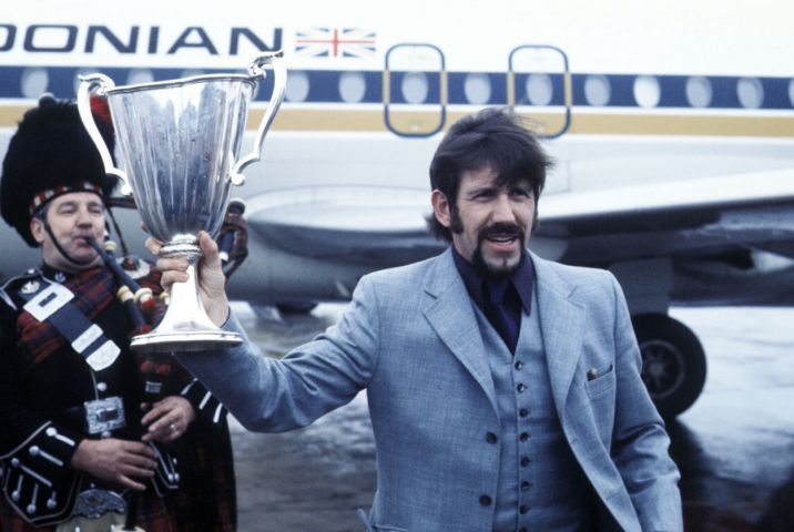 John Greig with Trophy